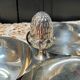 Vintage silver metal servant