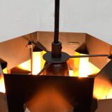 Danish copper pendant light from the mid-century by Lyfa, 1960s.