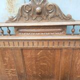 old headboard in solid oak