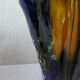 Pair of blue vases flamed Vallauris