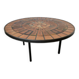 Capron “herbarium” coffee table with metal base