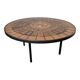 Capron “herbarium” coffee table with metal base