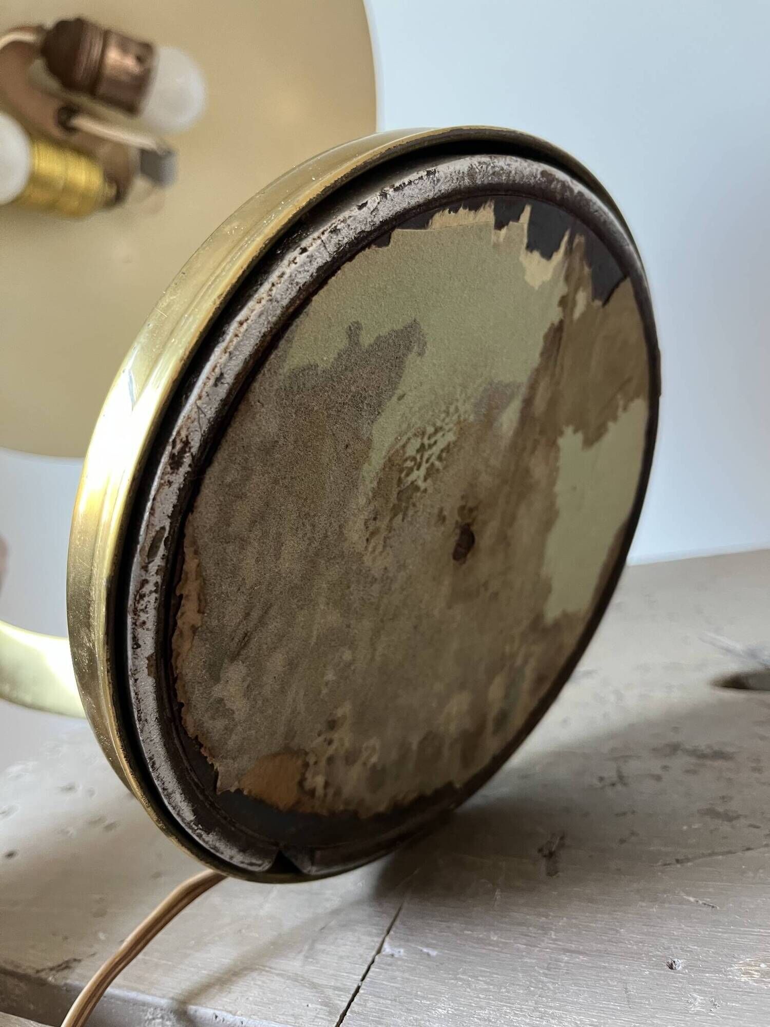 Bauhaus desk lamp in brass by Egon Hillebrand