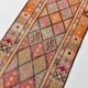 3x13 Colorful Soft Color Turkish Runner Rug, 87x395Cm