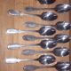 Silver-plated metal cutlery set ercuis in its gadroons model box