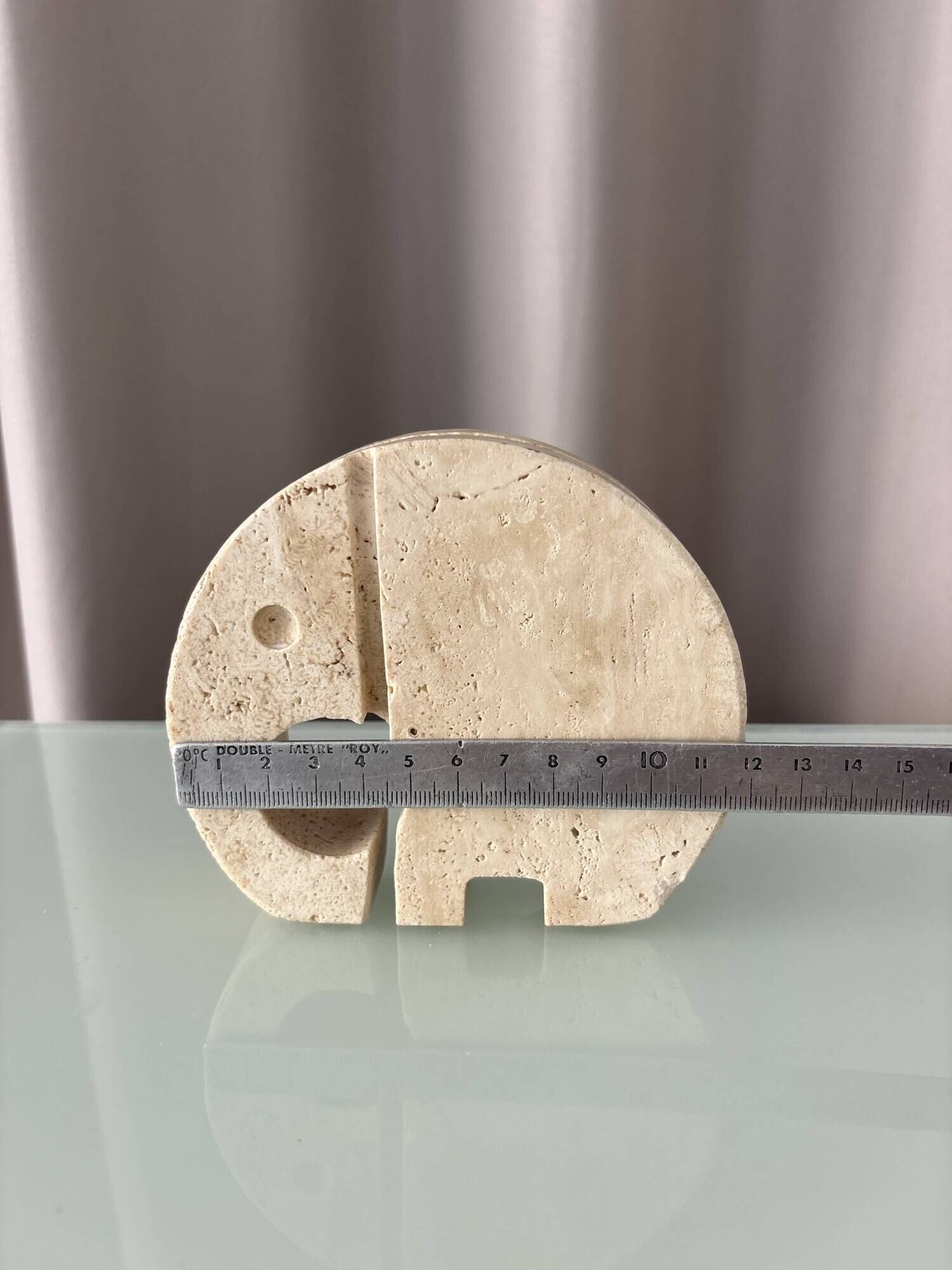 Fratelli Mannelli Travertine Elephant Sculpture / Letter Holder