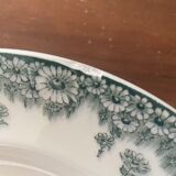 Set of 5 flat plates Terre de fer Longwy