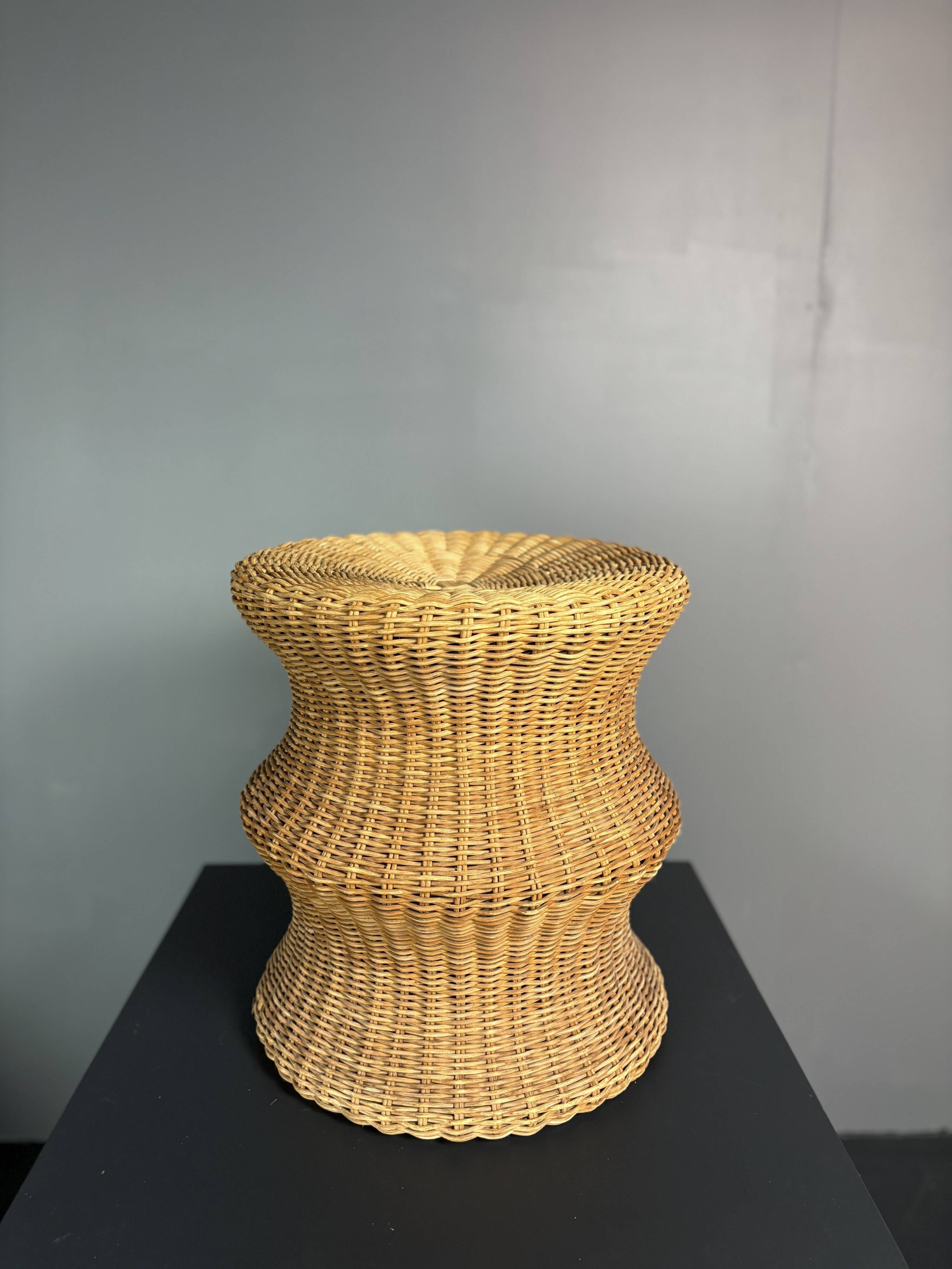 Rattan Juttu Mushroom Stool by Eero Aarnio for Artek, Finland, 1960s