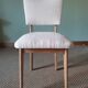 Art Deco white boucle chairs