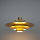 Danish vintage pendant lamp Dania by Kurt Wiborg, Jeka, 1980s