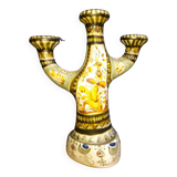 Keraluc quimper faience candlestick