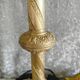 Pair of bronze candlesticks transformed into lamp bases