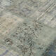 Handwoven turkish contemporary 176 cm x 242 cm grey patchwork carpet