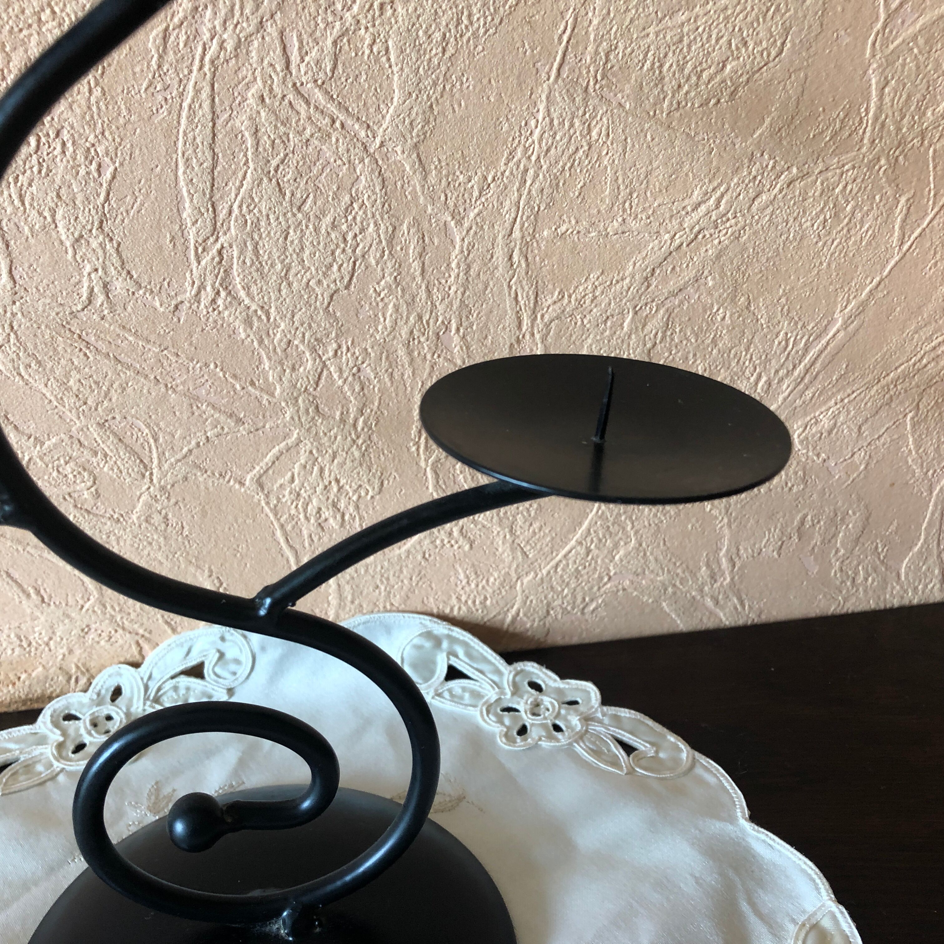 Candlestick black 3 branches candlestick