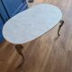 Table basse en marbre blanc de carrare