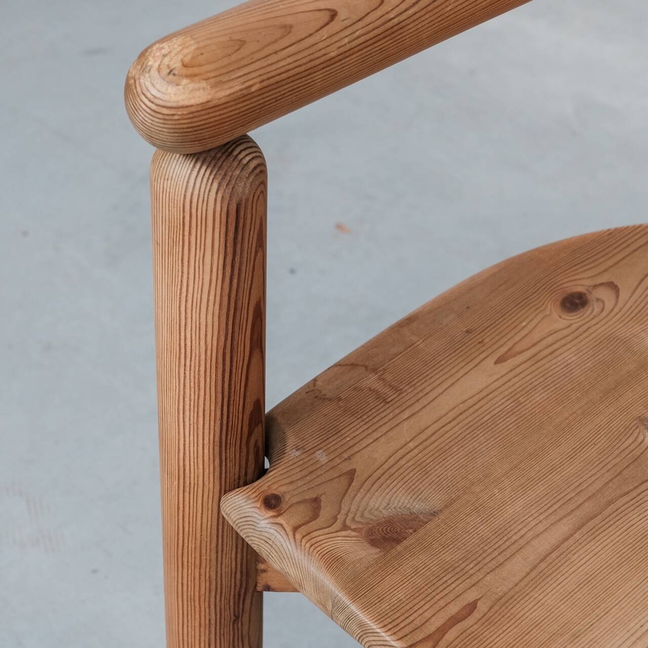 Pine Mid-Century Arm Dining Chairs attr. to Rainer Daumiller (8)