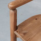 Pine Mid-Century Arm Dining Chairs attr. to Rainer Daumiller (8)