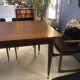 Mid-century Scandinavian dining table (with integrated extensions)