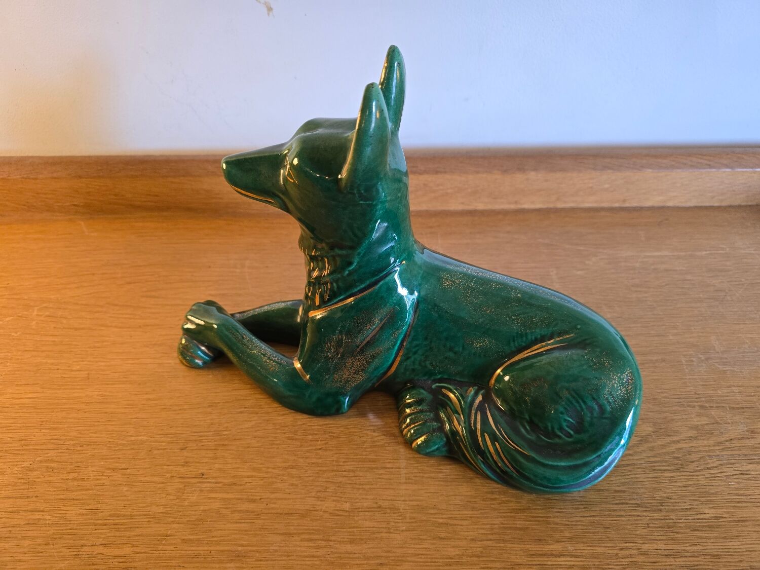 Ceramic dog figurine 1970