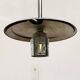 Mid-Century German Glass and Metal Ball Pendant