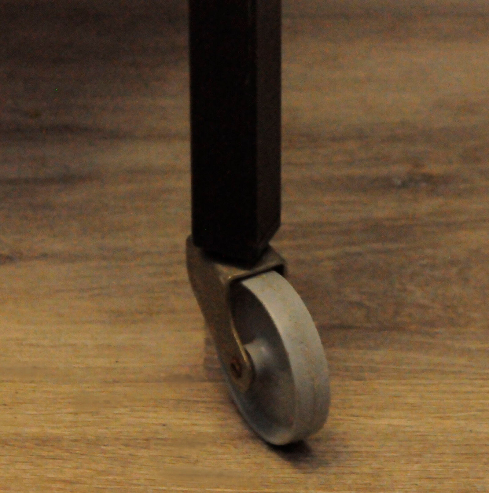 Danish coffee table on modern wheels