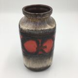 Red Scheurich ceramic vase