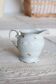 Vintage white porcelain milk jug – Romantic floral pattern