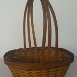Triple handhelz wicker basket