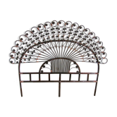 Headof - rattan - Peacock tail - 70s - peacock