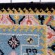 Tapis vintage français Savonnerie fait main en laine – 71 x 128 cm – 1960s