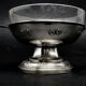 Art Nouveau sugar bowl, silver-plated brass, Poland, 1930s