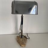 Vintage lamp 1930 Fare French craftsmanship sand marble - 45 cm