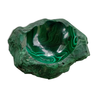 Ashtray / empty vintage pocket in malachite