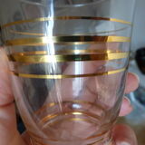 11 verres avec dorure