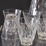 Set of 8 vintage water or digestif glasses in good condition.