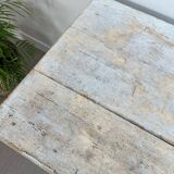 Old farmhouse table in weathered wood