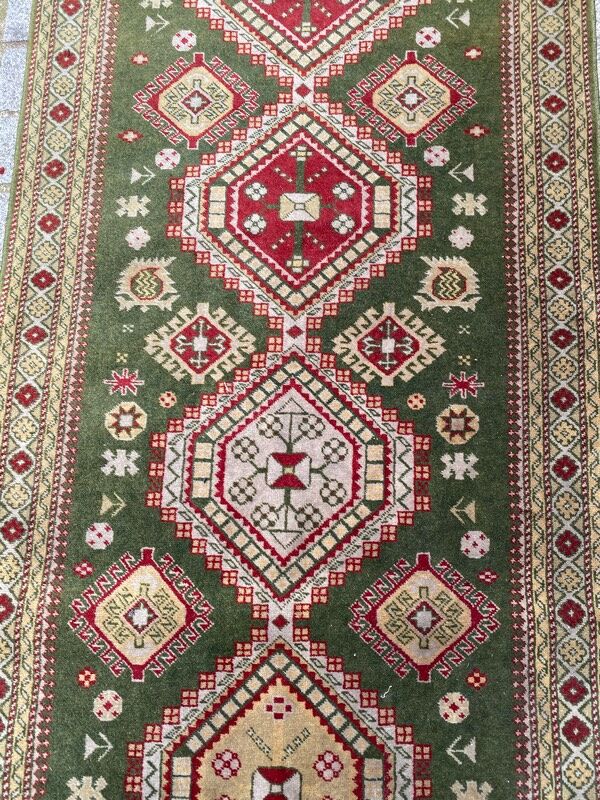 Tapis vintage caucasien couloir 80x280 cm