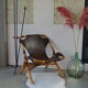Fauteuil cuir Rohé Noordwolde 1960