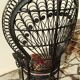 Fauteuil Emmanuelle peacock rotin