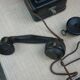 Telephone mural bakelite noir Ericsson 1941