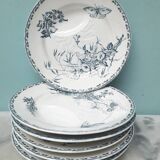 6 assiettes à artichaut début xxe