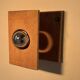Vintage raw clay chamotte wall light, Guy Bareff, France 1970