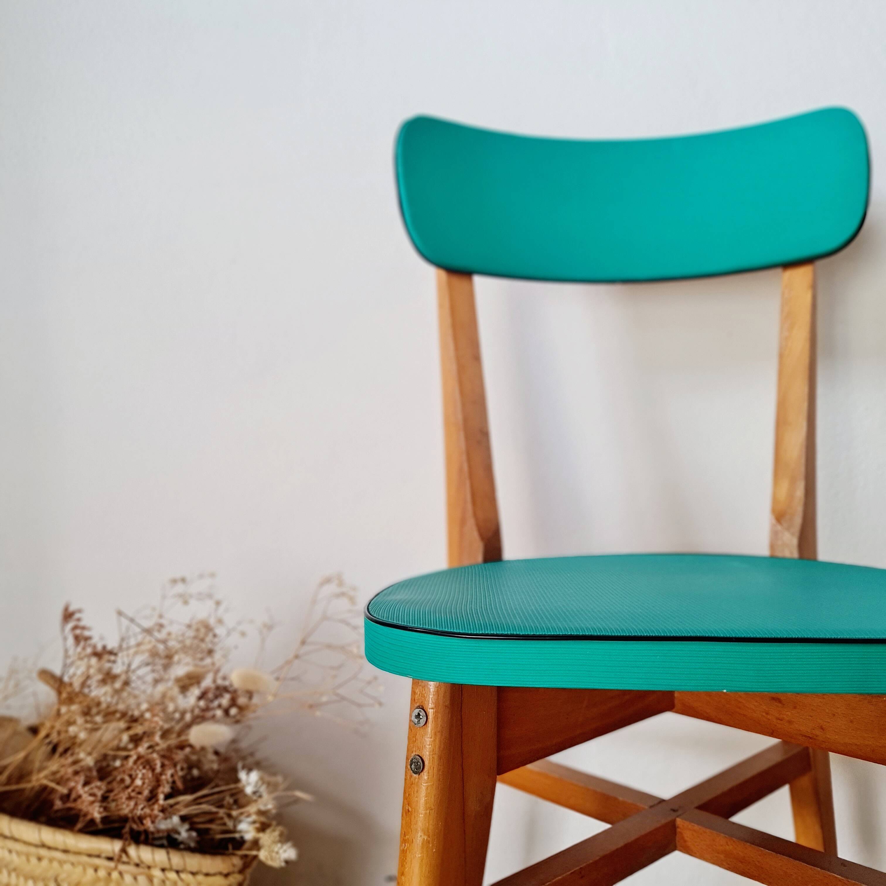 Chaise bistrot années 60 verte