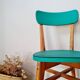 Chaise bistrot années 60 verte