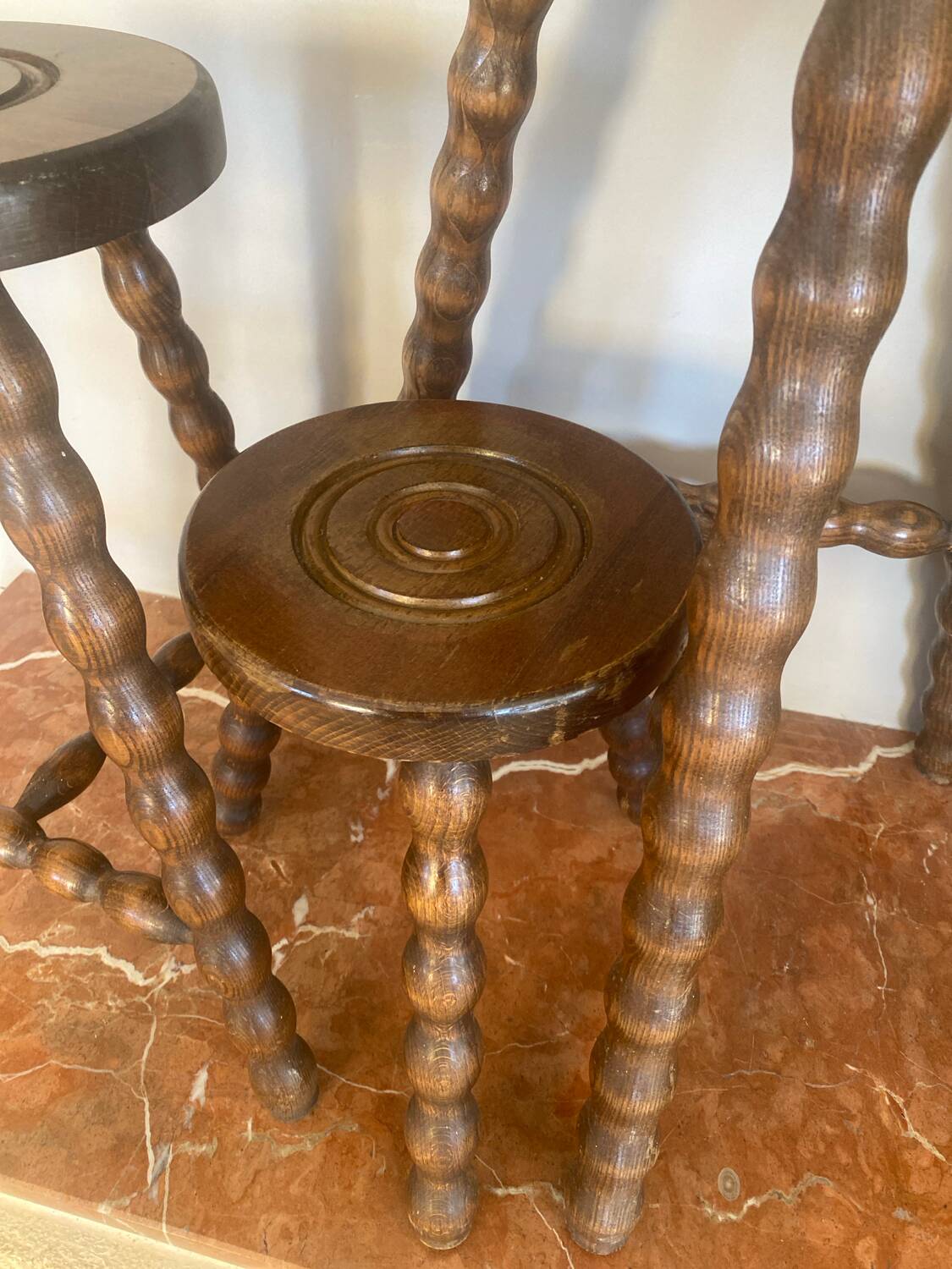 Very beautiful set of three tripod plant holders