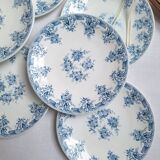 Rivanel blue dessert plates