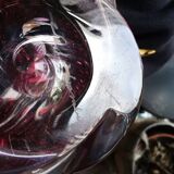 Vase val saint lambert en verre cristal belgian marked
