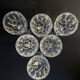 Bohemia - glasses on foot (6) - Modern mid-century - Lead crystal 24% Pbo