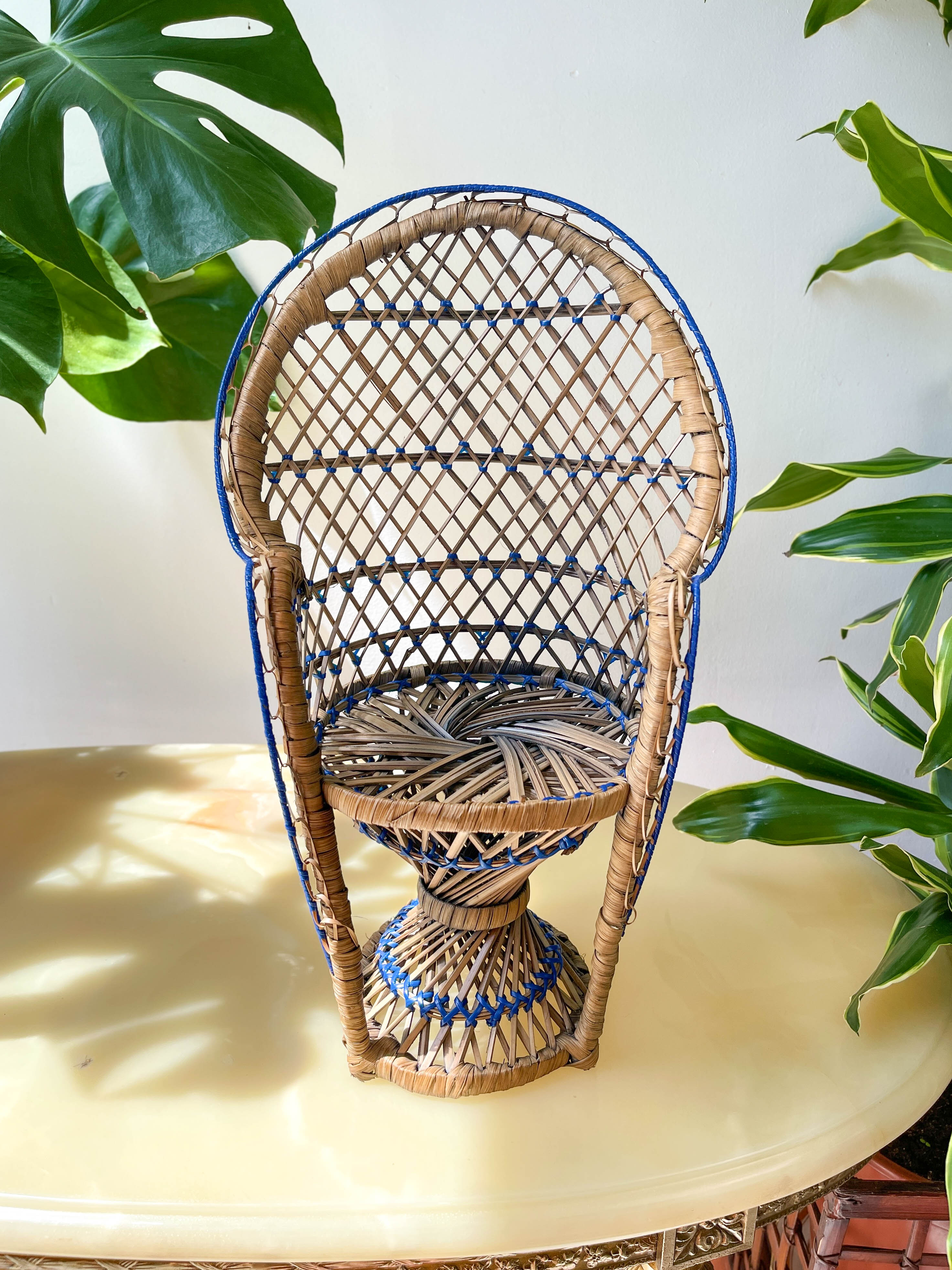 Emmanuelle rattan armchair for dolls