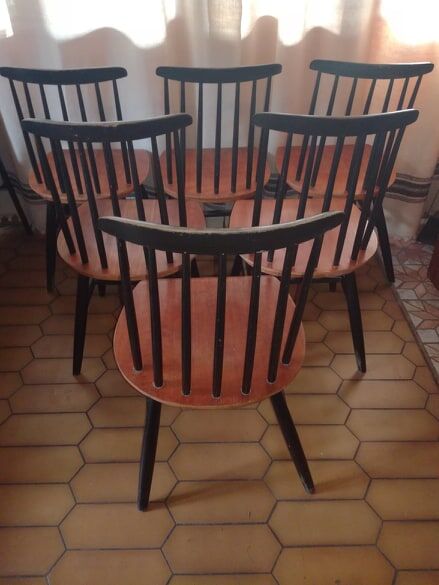 Fanett chair set by Ilmari Tapiovaraaa